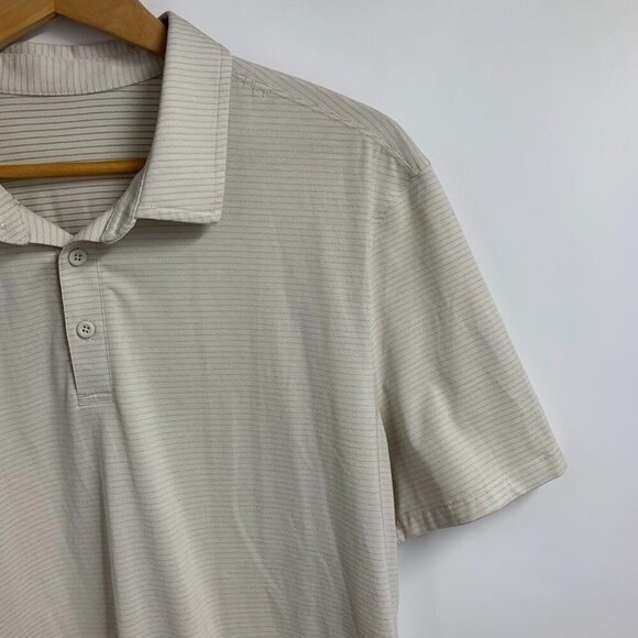 Lululemon Men's Evolution Striped Performance Lightweight Golf Polo Size XL - Picture 3 of 10